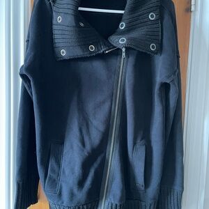 DKNY Black Asymmetrical Jacket
